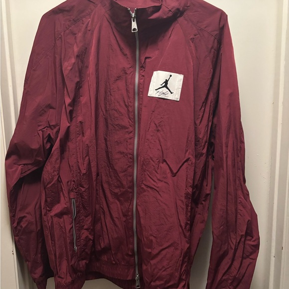 Jordan Flight Burgundy Windbreaker with Signature Logo - Picture 1 of 1
